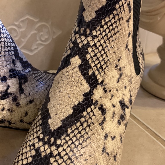 Joie Snake Print Leather Booties - Picture 7 of 11